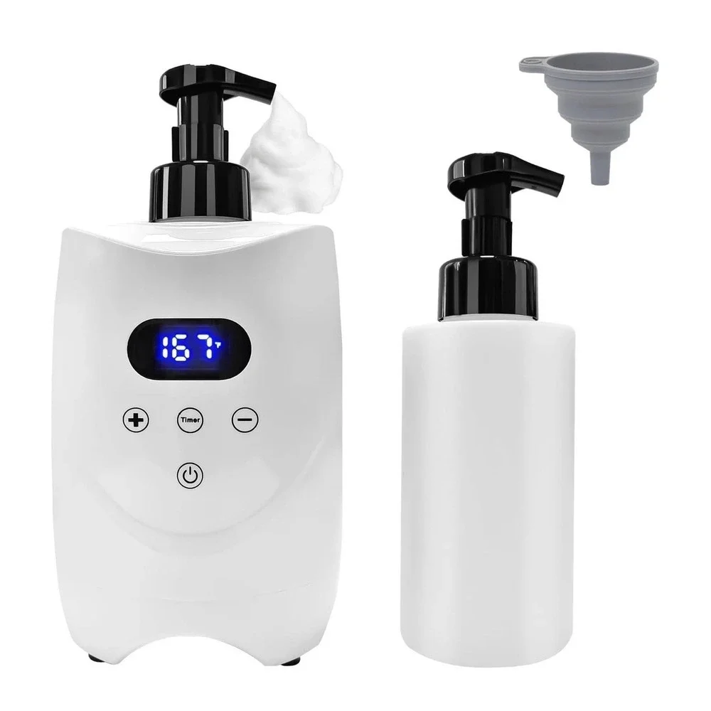 Digital Hot Lather Machine Heated Shaving Cream Lotion Massage Oil Dispenser Spa